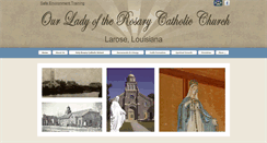 Desktop Screenshot of ourladyoftherosarychurch.org